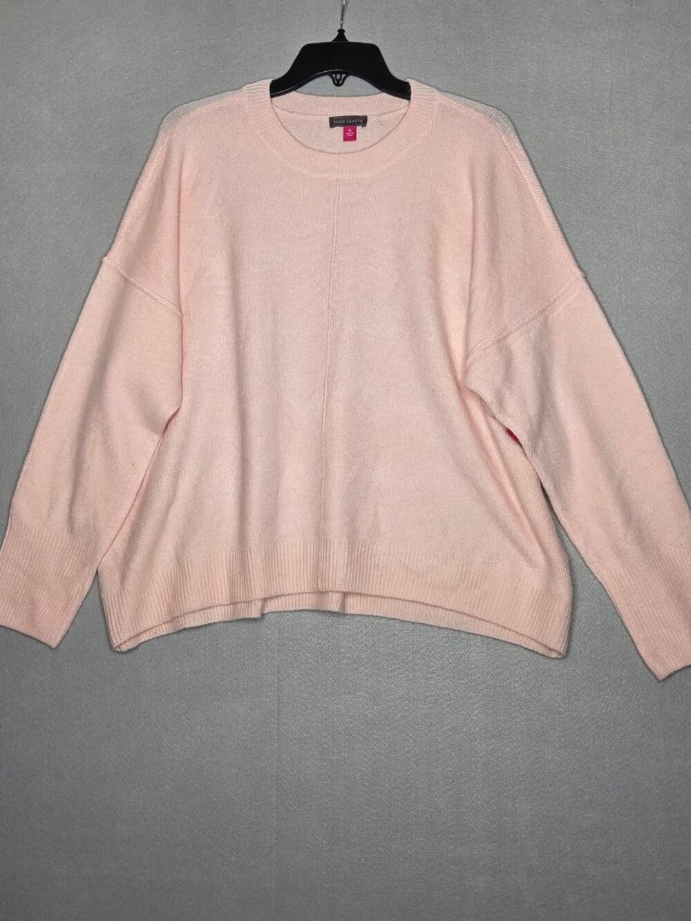 Vince Camuto Cozy Season Extended Shoulder Crew Neck Sweater - Blushing Bride